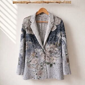 Origami by Vivien Floral Lace Sequin Blazer